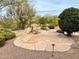 Flagstone patio surrounded by desert landscaping at 19028 E Picacho Rd, Rio Verde, AZ 85263