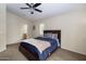 Bedroom with a queen bed, and ensuite bathroom access at 280 S Evergreen Rd # 1270, Tempe, AZ 85288