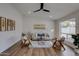 Living area featuring hardwood floors and a cozy sitting area at 544 E Morrow Dr, Phoenix, AZ 85024
