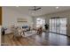 Light and airy living room with hardwood floors and lots of natural light at 544 E Morrow Dr, Phoenix, AZ 85024