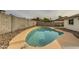 Relaxing kidney-shaped pool perfect for summer fun at 544 E Morrow Dr, Phoenix, AZ 85024