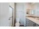 Bathroom with shower/tub combo and double sinks at 625 W Mckellips Rd # 213, Mesa, AZ 85201