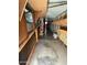 Unfinished basement with ample storage shelving at 652 S Ellsworth Rd # 170, Mesa, AZ 85208