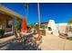 Community patio with seating and fire pit at 7777 E 2Nd St # 303, Scottsdale, AZ 85251