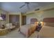 Spacious bedroom with twin beds and ceiling fan at 3110 Arroyo Hondo --, Carefree, AZ 85377