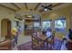 Kitchen and dining area with rustic wood table and chairs, southwestern decor at 3110 Arroyo Hondo --, Carefree, AZ 85377