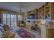 Bright office space with built-in desk and bookshelves at 3110 Arroyo Hondo --, Carefree, AZ 85377