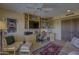 Home office with a built-in desk and large screen TV at 3110 Arroyo Hondo --, Carefree, AZ 85377