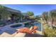 Relaxing pool area with a spa and comfortable lounge chairs at 3110 Arroyo Hondo --, Carefree, AZ 85377