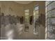 Spa-like shower with multiple shower heads and large windows at 3110 Arroyo Hondo --, Carefree, AZ 85377