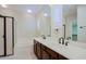 Elegant bathroom with double vanity and soaking tub at 3935 E Rough Rider Rd # 1101, Phoenix, AZ 85050