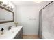 Bathroom with single vanity and shower/tub combo at 7331 E Valley Vista Dr, Scottsdale, AZ 85250