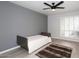 Bright bedroom with gray walls and wood-look floors at 7331 E Valley Vista Dr, Scottsdale, AZ 85250
