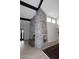 Modern stone fireplace as a focal point in the living room at 7331 E Valley Vista Dr, Scottsdale, AZ 85250