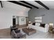 Living area with white couch and wood coffee table at 7331 E Valley Vista Dr, Scottsdale, AZ 85250