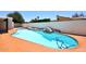 Relaxing blue pool with a rock waterfall feature at 7331 E Valley Vista Dr, Scottsdale, AZ 85250