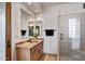 Elegant bathroom with granite vanity and walk-in shower at 8595 E Bronco Trl, Scottsdale, AZ 85255