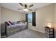 bedroom with a trundle bed and colorful decor at 3502 E Janice Way, Phoenix, AZ 85032