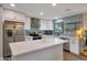 Modern kitchen with stainless steel appliances and white shaker cabinets at 3502 E Janice Way, Phoenix, AZ 85032