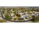 Aerial view showing home's location in a quiet residential neighborhood at 718 S Pandora Dr, Gilbert, AZ 85296