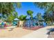 playground with various play structures and shaded seating at 7710 E Gainey Ranch Rd # 157, Scottsdale, AZ 85258