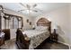 Charming bedroom with a queen-size bed and ceiling fan at 1964 W Sawtooth Way, San Tan Valley, AZ 85144