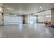 Spacious three-car garage with polished concrete floor at 6816 E Stagecoach Pass Pass, Carefree, AZ 85377