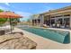 Stunning pool and patio area with comfortable seating at 18612 E Adobe Cir, Rio Verde, AZ 85263