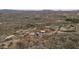 Aerial view highlighting home's location on the property at 1965 Diamondback Dr, Wickenburg, AZ 85390