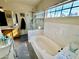 Elegant bathroom with soaking tub and walk-in shower at 4444 E Wildwood Dr, Phoenix, AZ 85048