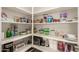 Well-stocked pantry with ample shelving for food and supplies at 6523 N 135Th Dr, Glendale, AZ 85307