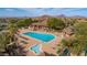 Resort-style pool and clubhouse with mountain views at 7445 E Eagle Crest Dr # 1093, Mesa, AZ 85207