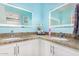 Charming bathroom with dual sinks and granite countertops at 5038 W Echo Ln, Glendale, AZ 85302