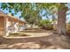 Large backyard with mature trees and ample space for outdoor activities at 10205 W Royal Oak Rd, Sun City, AZ 85351