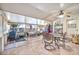 Spacious patio, with seating area and dining table at 10205 W Royal Oak Rd, Sun City, AZ 85351
