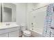 Clean bathroom with bathtub, shower, and vanity at 11341 E Unger Ave, Mesa, AZ 85212