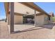 Covered patio with concrete flooring and a ceiling fan at 2009 S Raindance Rd, Apache Junction, AZ 85119