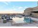 Rooftop pool with lounge chairs and city views at 2211 E Camelback Rd # 607, Phoenix, AZ 85016