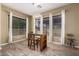 Cozy breakfast nook with a small table and chairs, near the kitchen at 3234 E Ian Dr, Phoenix, AZ 85042