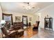 Living room with hardwood floors and comfy seating at 4407 E Smokehouse Trl, Cave Creek, AZ 85331