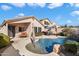 Private backyard oasis with pool and patio at 4407 E Smokehouse Trl, Cave Creek, AZ 85331