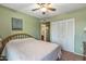 Bedroom with a double bed and built-in closet at 17638 N 36Th Ave, Glendale, AZ 85308