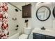 Clean bathroom with a tub, shower, vanity, and medicine cabinet at 25763 W Satellite Ln, Buckeye, AZ 85326