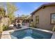 Luxury backyard oasis with a large pool and spa, perfect for entertaining at 7262 E Lower Wash Pass, Scottsdale, AZ 85266