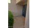 Small patio with sliding glass door access at 9355 N 91St St # 116, Scottsdale, AZ 85258