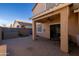 Covered patio with tile flooring and access to the house at 964 E Ranch Rd, Gilbert, AZ 85296