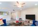 Spacious living room featuring a large TV and comfy seating at 17621 N 18Th Dr, Phoenix, AZ 85023