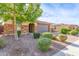 Single story home with landscaped front yard at 2471 E Hazeltine Way, Gilbert, AZ 85298