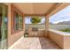 Covered patio with built-in grill and granite countertop at 2471 E Hazeltine Way, Gilbert, AZ 85298