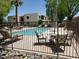 Relaxing pool area with patio furniture at 10444 N 69Th St # 220, Paradise Valley, AZ 85253